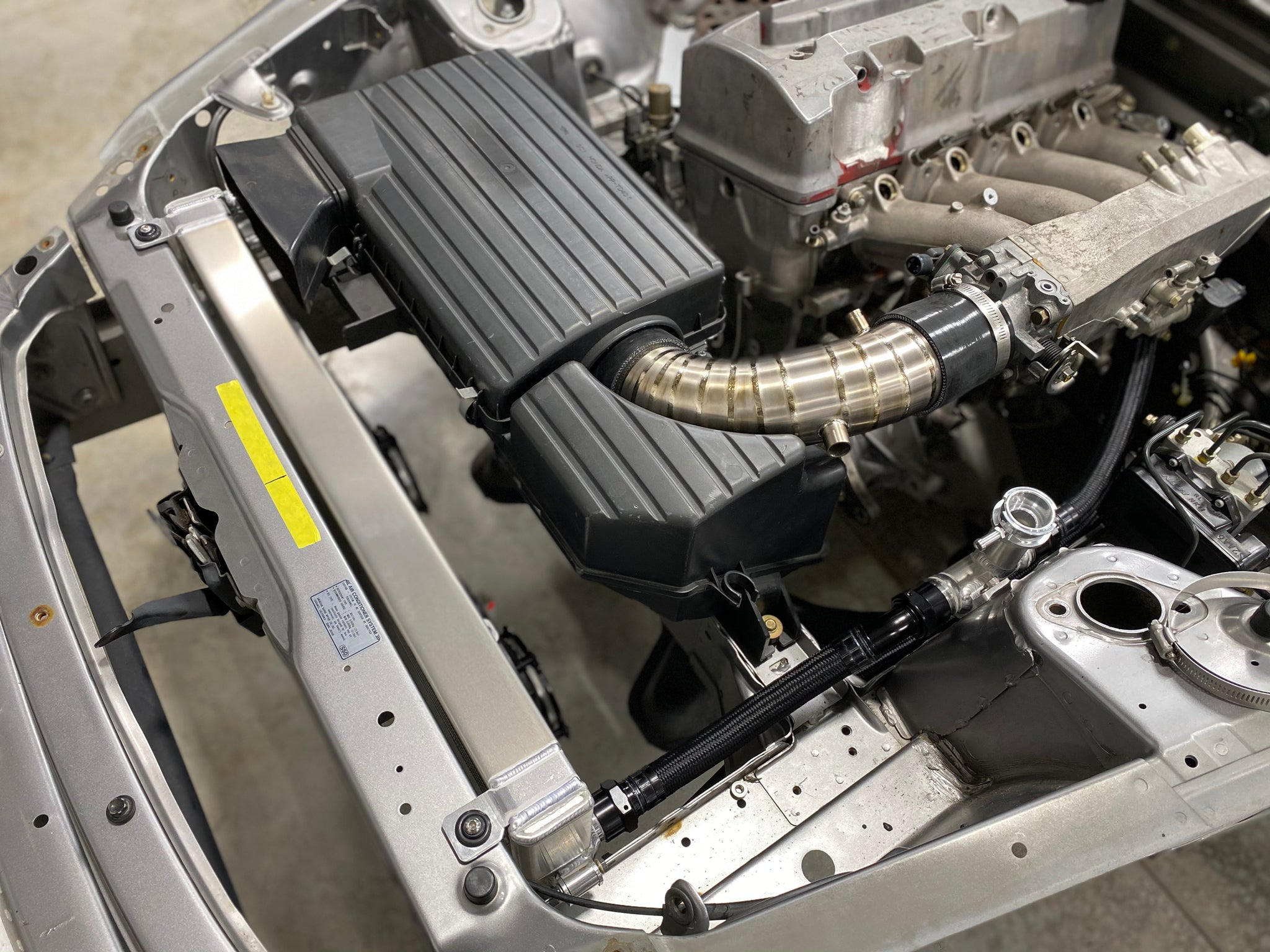 Titanium Intake Boxes Titanium Stock Air Box Intake Arm - Honda S2000 – Origin Fabrication